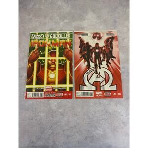 Lot of Iron Man No. 7 May and New Avengers No. 6 Marvel 2013 Readers Copies